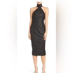 Misha Collection midi cocktail dress
